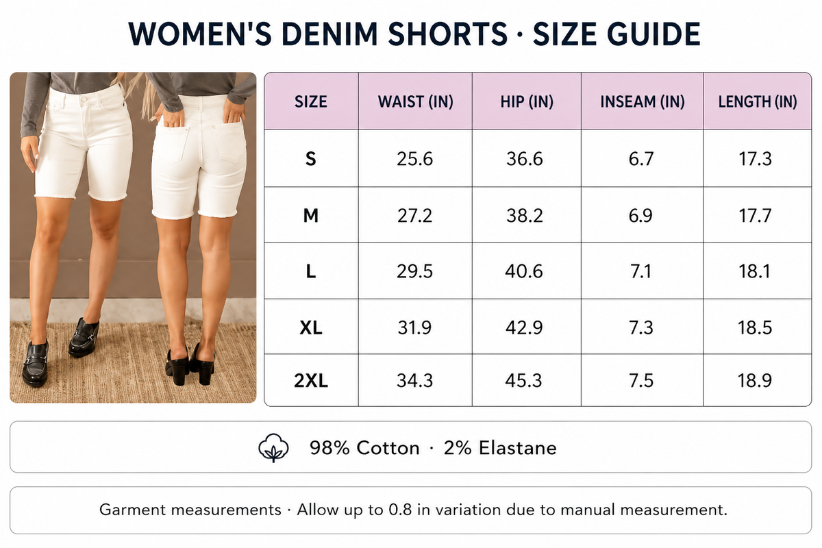 Women's Stretch Denim Shorts ¨C Style 26055