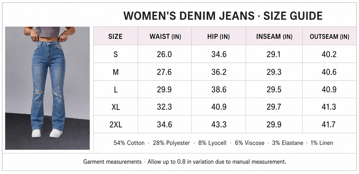 Women's Medium-Stretch Denim Jeans ¨C Style 2548