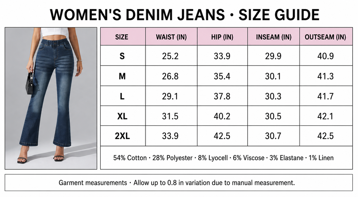 Women's Medium-Stretch Denim Jeans – Style 2309
