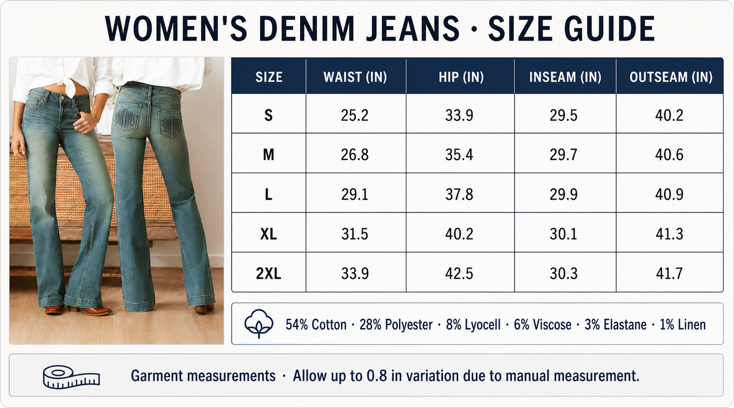 Women's Medium-Stretch Denim Jeans – Style 2459
