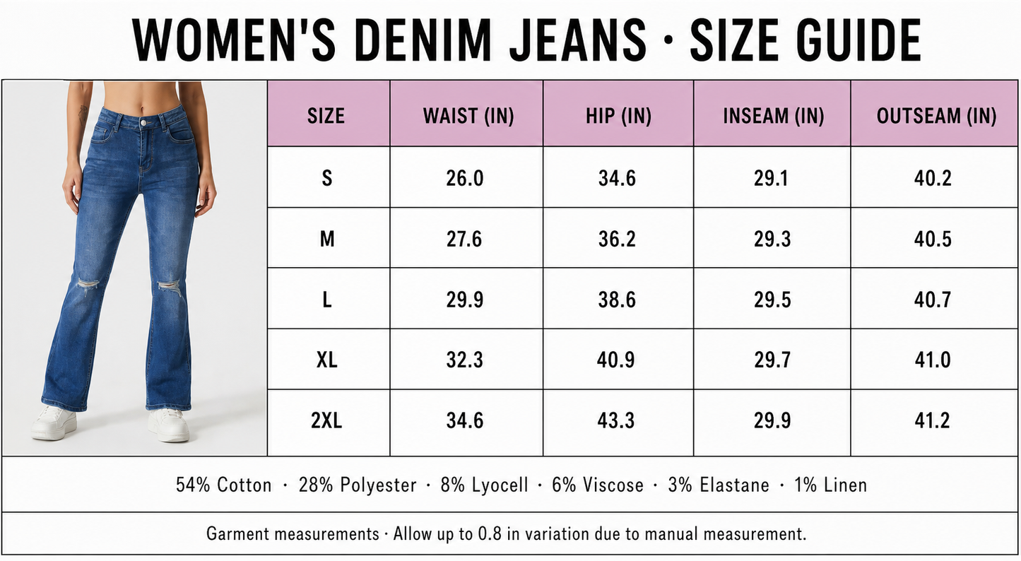 Women's Medium-Stretch Denim Jeans – Style 2504
