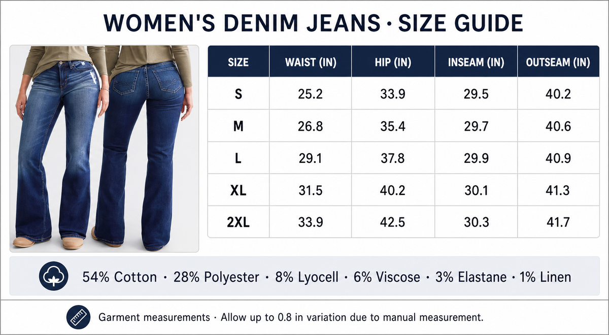 Women's Medium-Stretch Denim Jeans ¨C Style 2405
