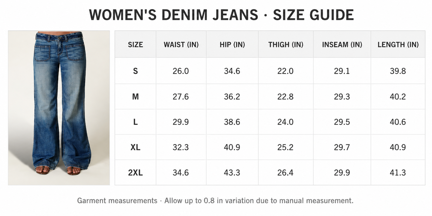 Women's Medium-Stretch Denim Jeans – QFX-2454
