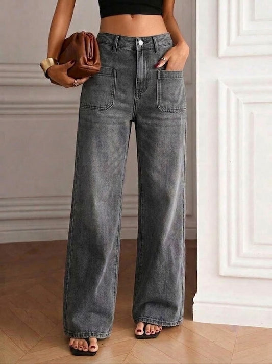 Women's Medium-Stretch Denim Jeans – QFX-24541
