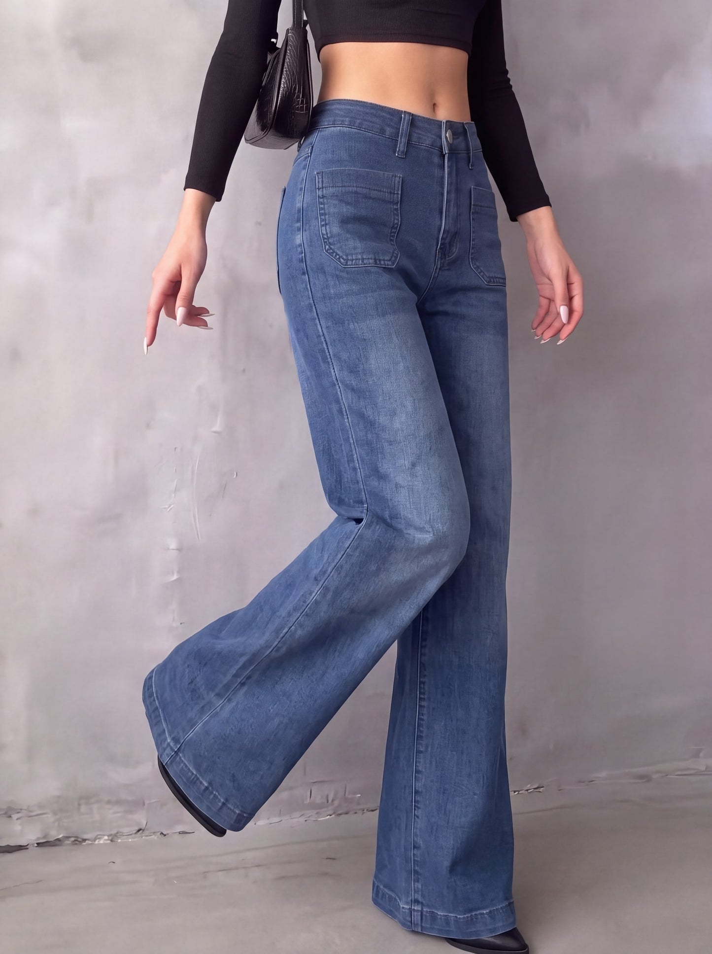 Women's Medium-Stretch Denim Jeans – QFX-2454