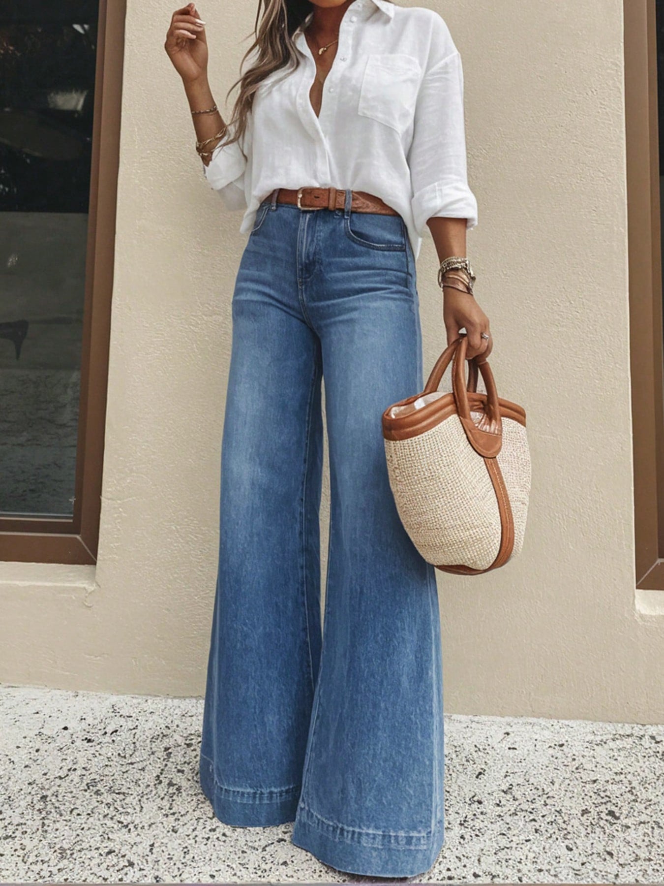 Women's Medium-Stretch Denim Jeans – Style 26078